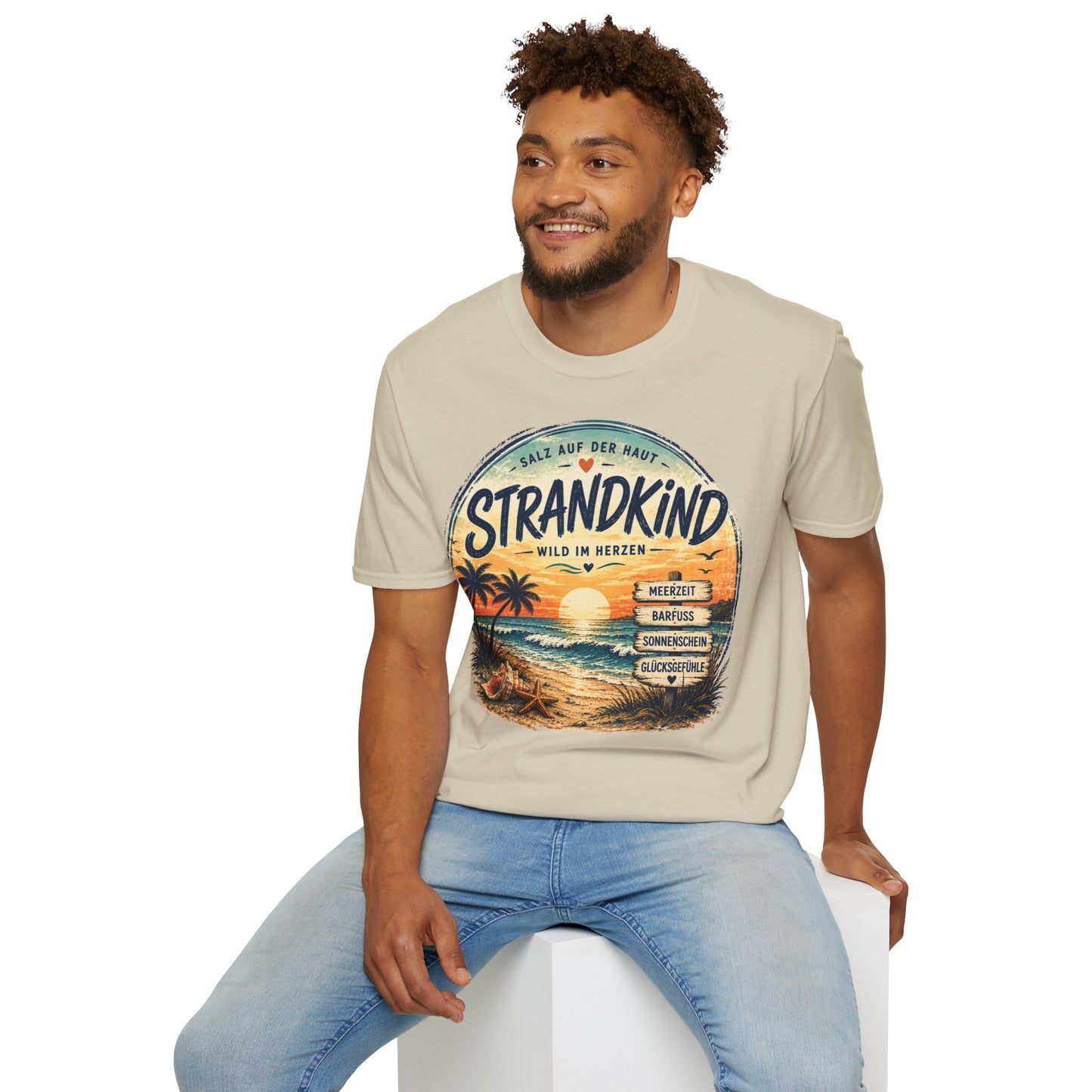 Strandkind T-Shirt – Salz auf der Haut, Wild im Herzen | Sommer & Meer Motiv