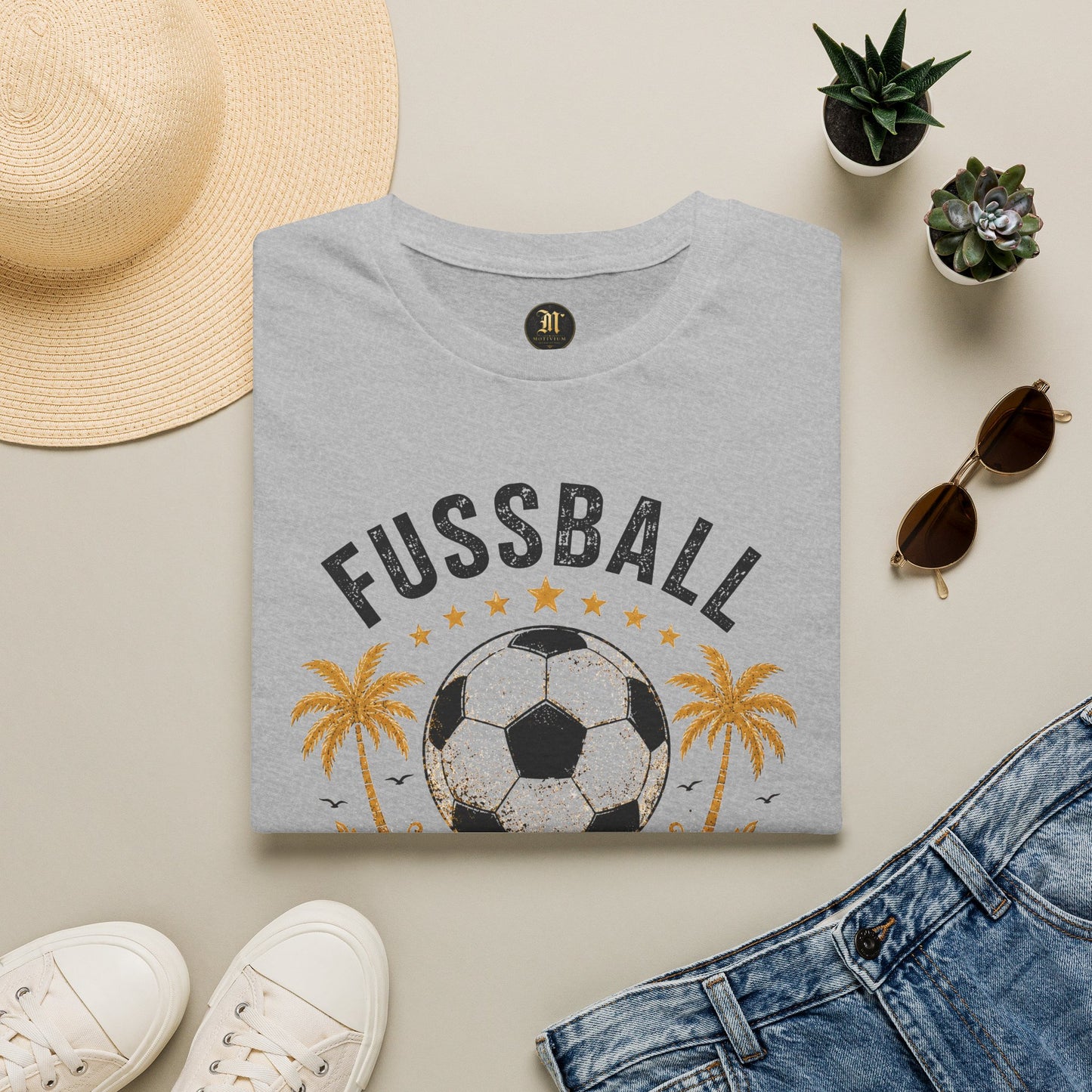 Fußball Freiheit Shirt – Vintage Fußball & Beach Lifestyle T-Shirt | Mein Leben. Mein Spiel