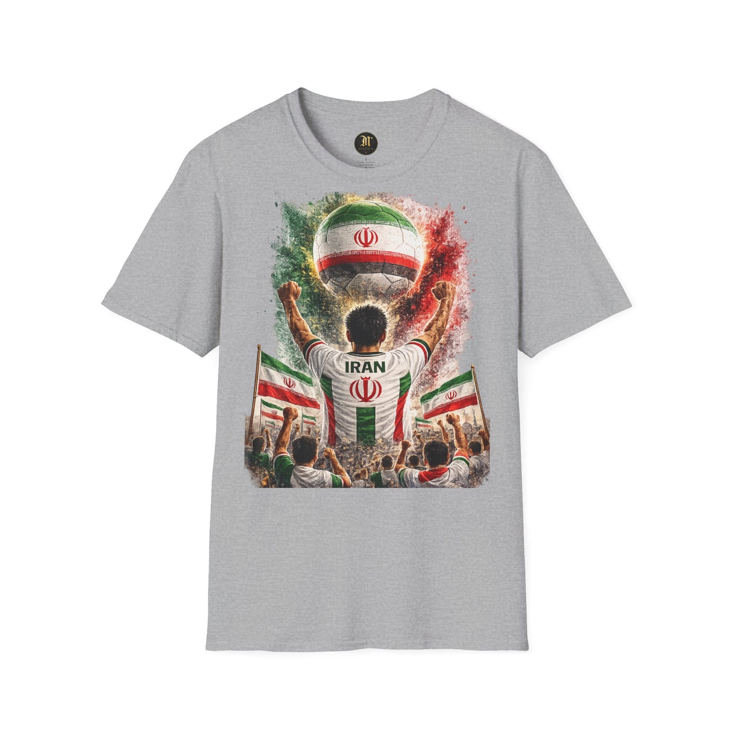 Iran Fußball Fan T-Shirt | Iran Supporter Shirt | Iran Fan Design | Fußball Fanartikel | Geschenk für Iran Fans
