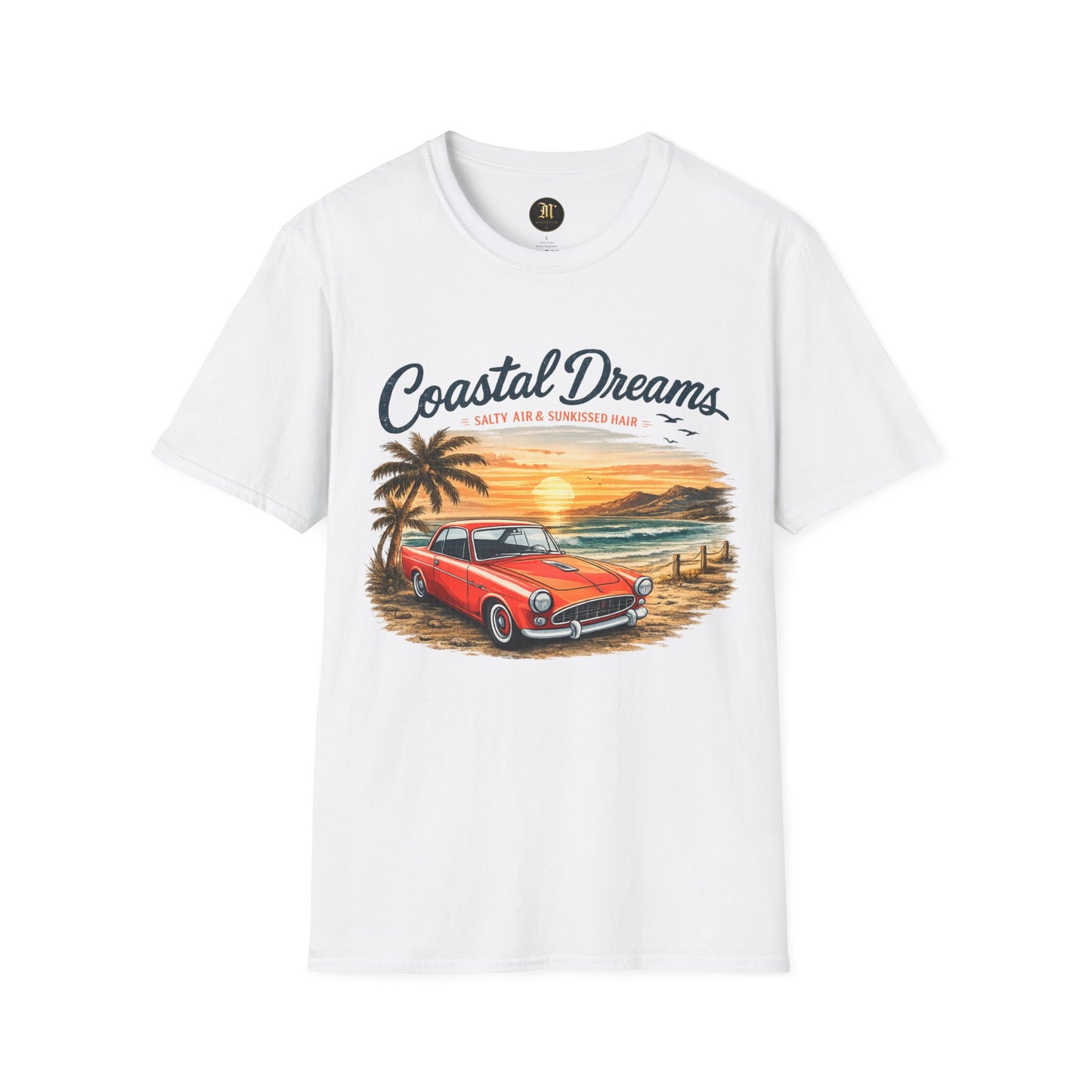 Coastal Dreams T-Shirt – Salzige Luft & Sonnengeküsstes Haar | Vintage Oldtimer Strand Motiv