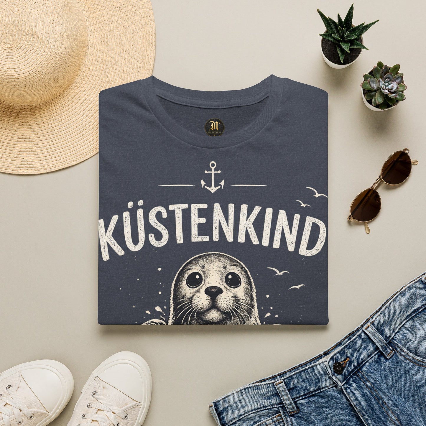 Küstenkind Robbe T-Shirt – Nordisch Wild Frei | Maritime Küstenliebe | Seal Ocean Beach Shirt | Nordsee Ostsee Geschenk