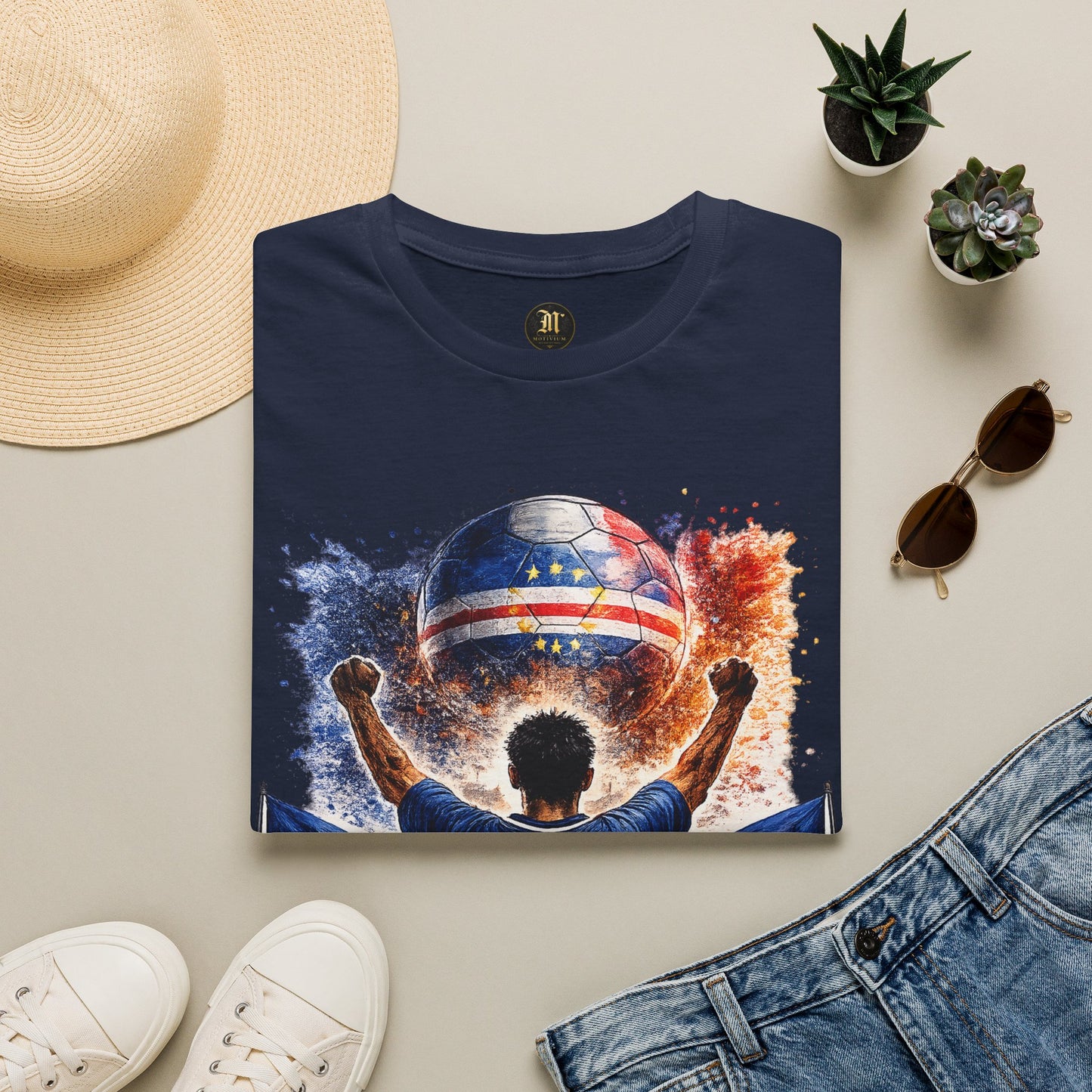 Kap Verde Fan Shirt – Cape Verde Football Supporter T-Shirt | Fußball Fan Geschenk