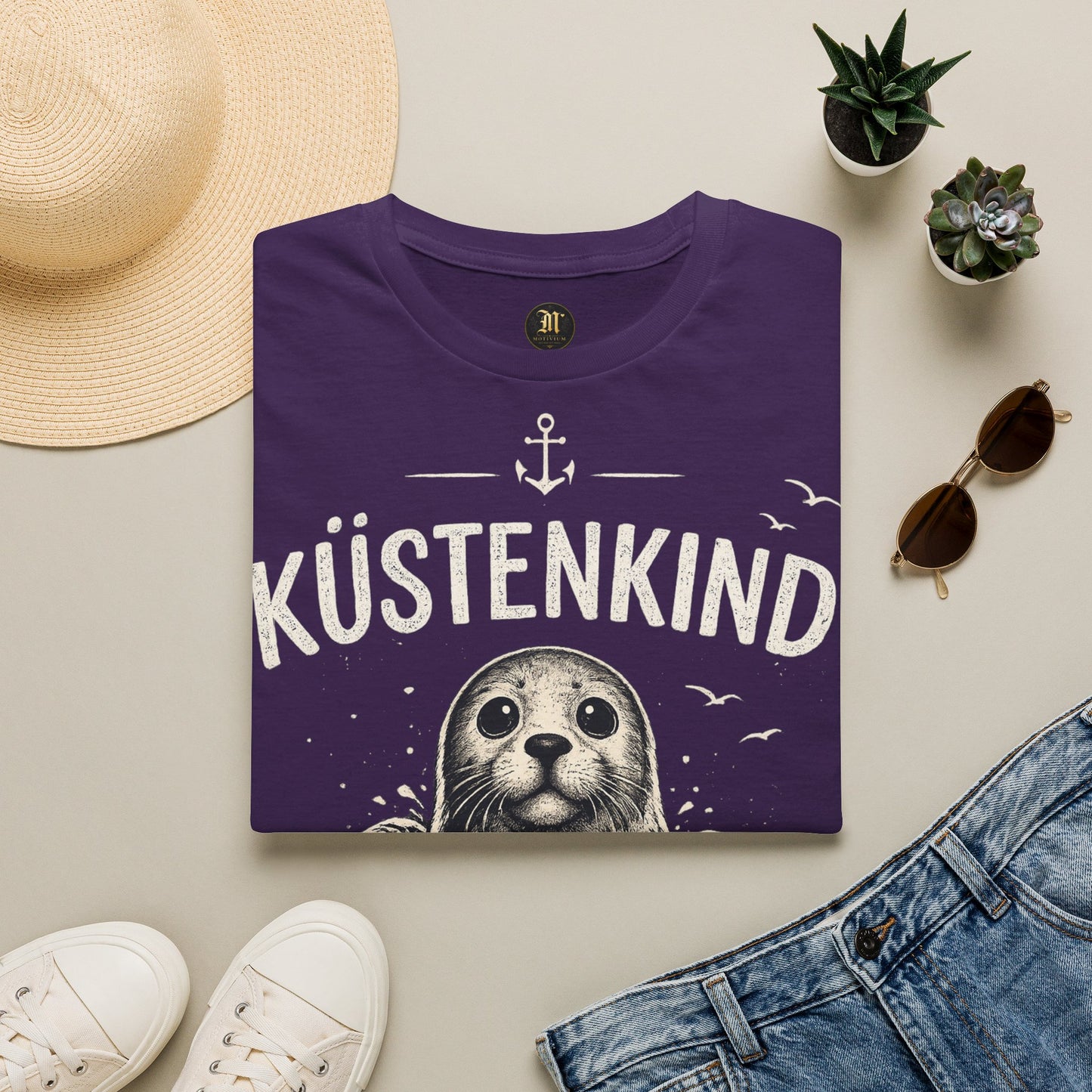 Küstenkind Robbe T-Shirt – Nordisch Wild Frei | Maritime Küstenliebe | Seal Ocean Beach Shirt | Nordsee Ostsee Geschenk