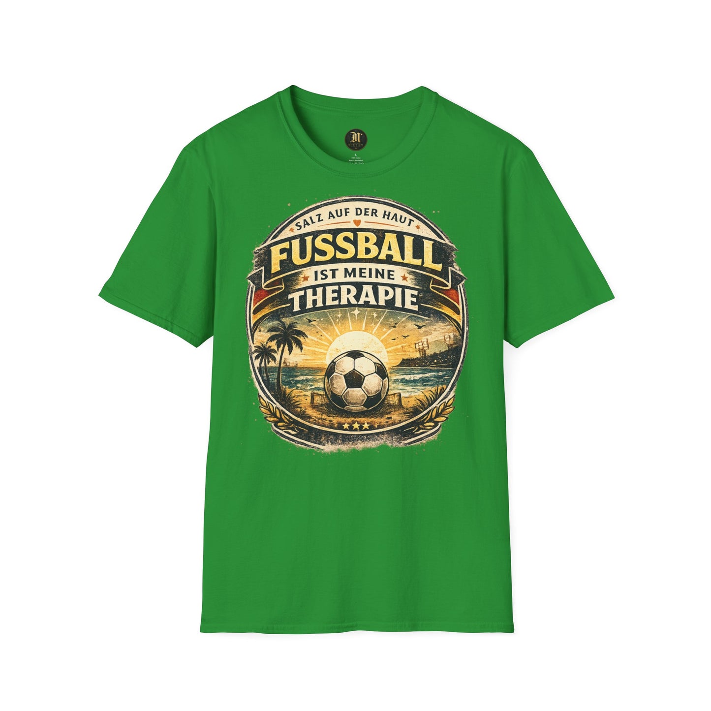 Fußball ist meine Therapie Shirt | Vintage Fußball Sommer Beach Lifestyle T-Shirt