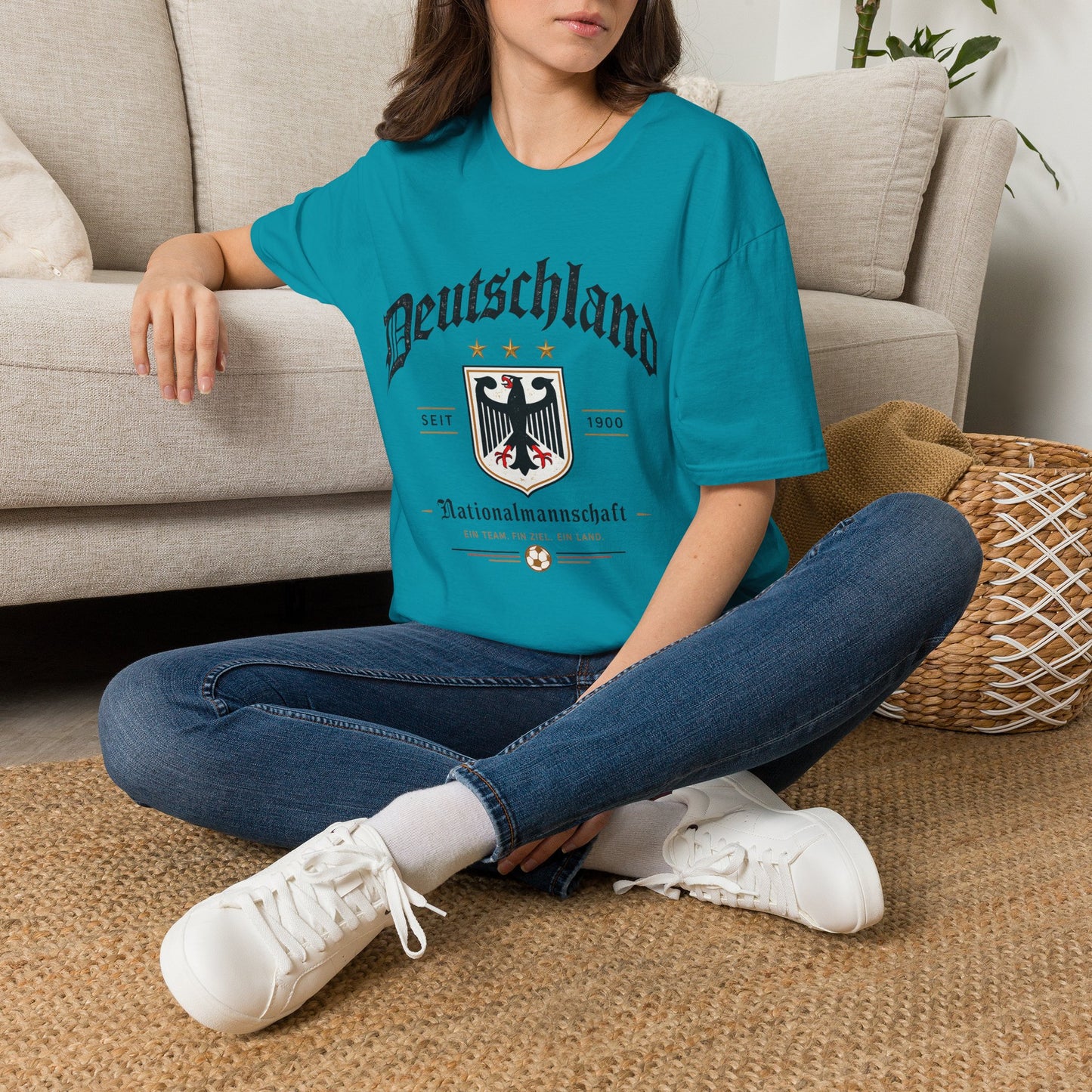 Deutschland Fußball Fan T-Shirt | Nationalmannschaft Vintage Shirt | Public Viewing Geschenk