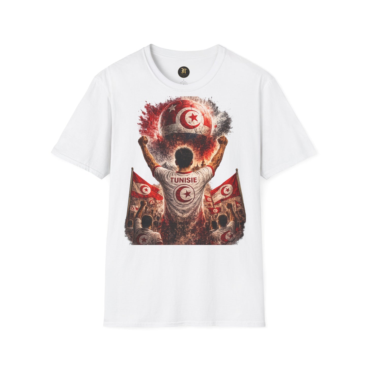 Tunesien Fußball Fan T-Shirt | Tunesien Supporter Shirt | Tunisia Fan Design | Fußball Fanartikel | Geschenk für Tunesien Fans