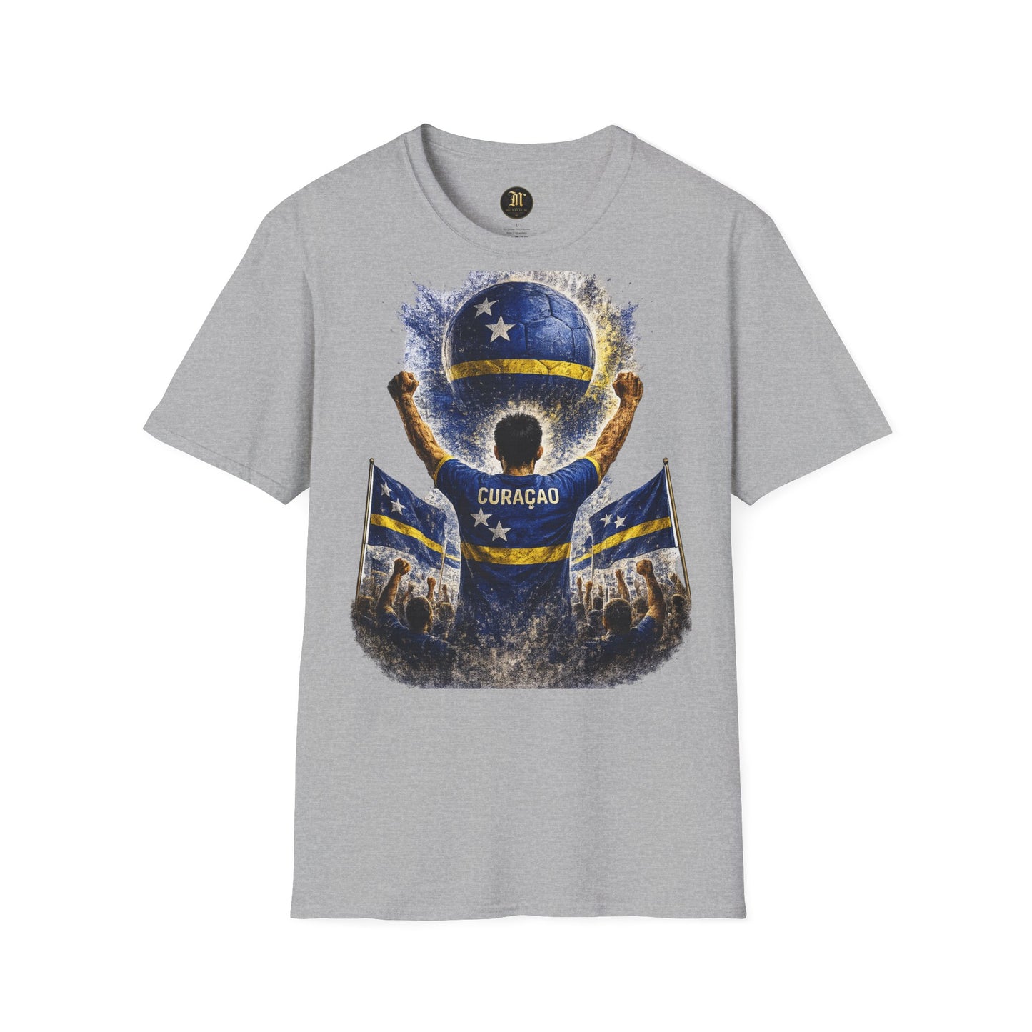 Curaçao Fußball Fan T-Shirt | Curaçao Supporter Shirt | Curacao Fan Design | Fußball Fanartikel | Geschenk für Curaçao Fans
