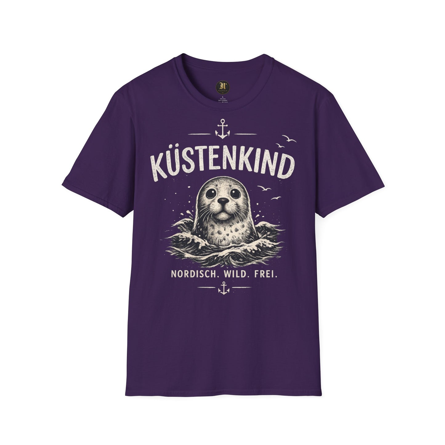 Küstenkind Robbe T-Shirt – Nordisch Wild Frei | Maritime Küstenliebe | Seal Ocean Beach Shirt | Nordsee Ostsee Geschenk