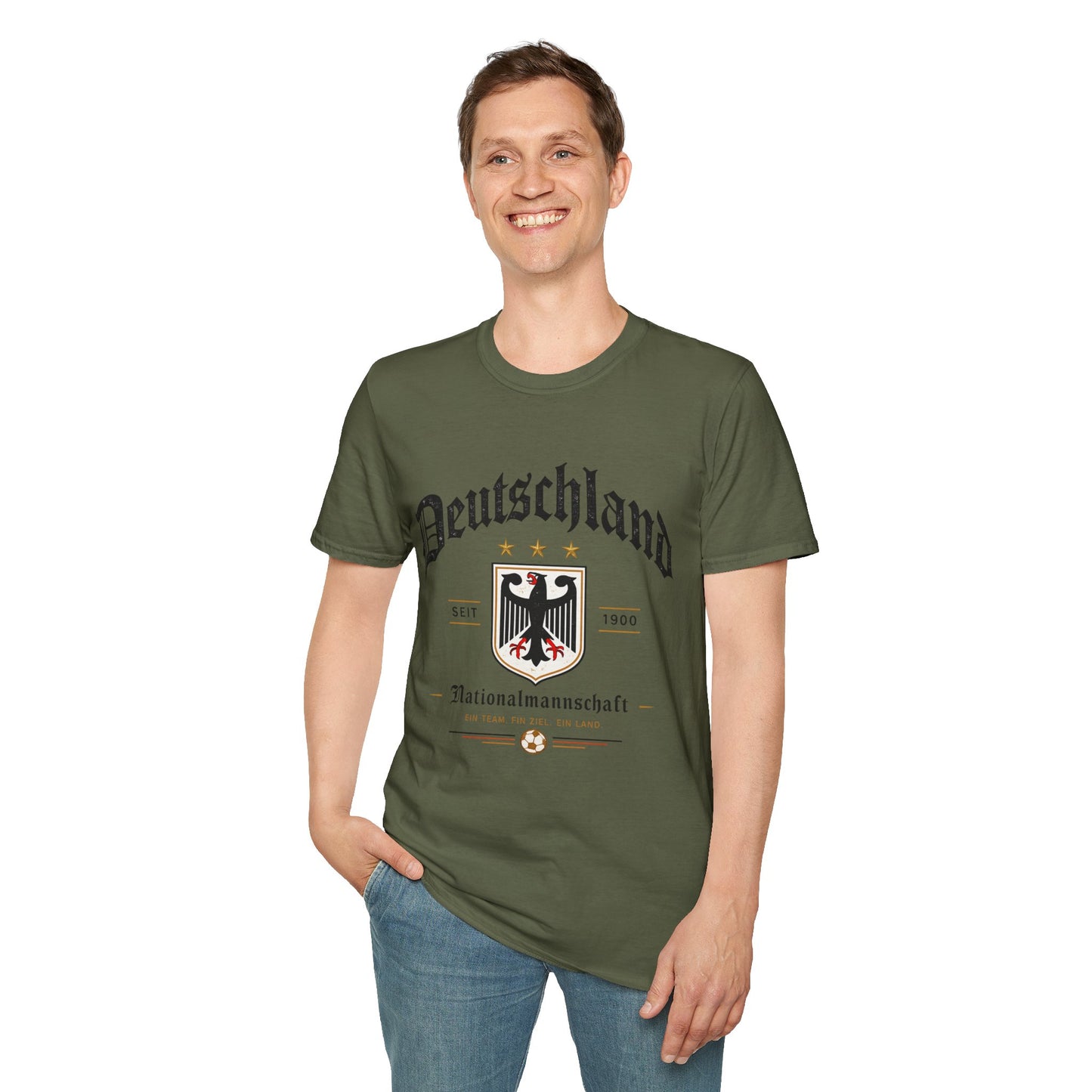 Deutschland Fußball Fan T-Shirt | Nationalmannschaft Vintage Shirt | Public Viewing Geschenk