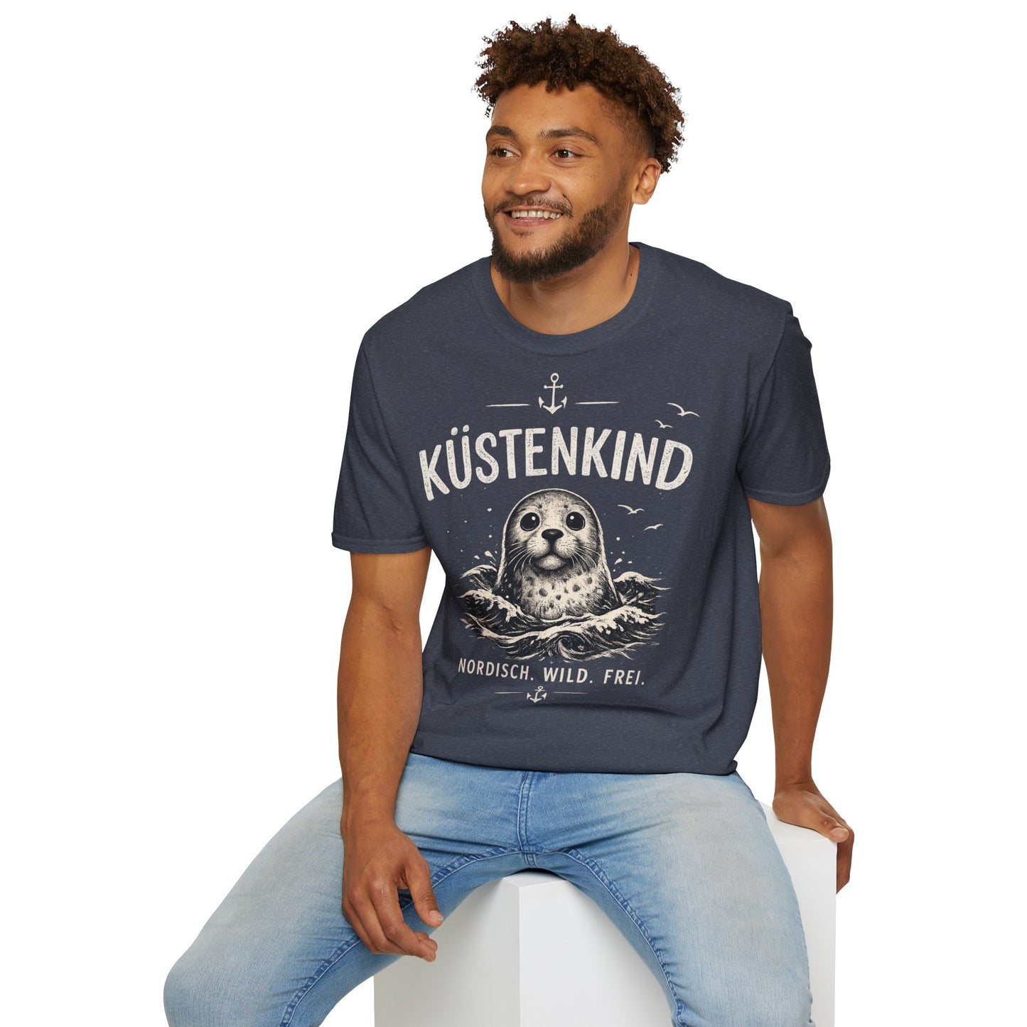 Küstenkind Robbe T-Shirt – Nordisch Wild Frei | Maritime Küstenliebe | Seal Ocean Beach Shirt | Nordsee Ostsee Geschenk