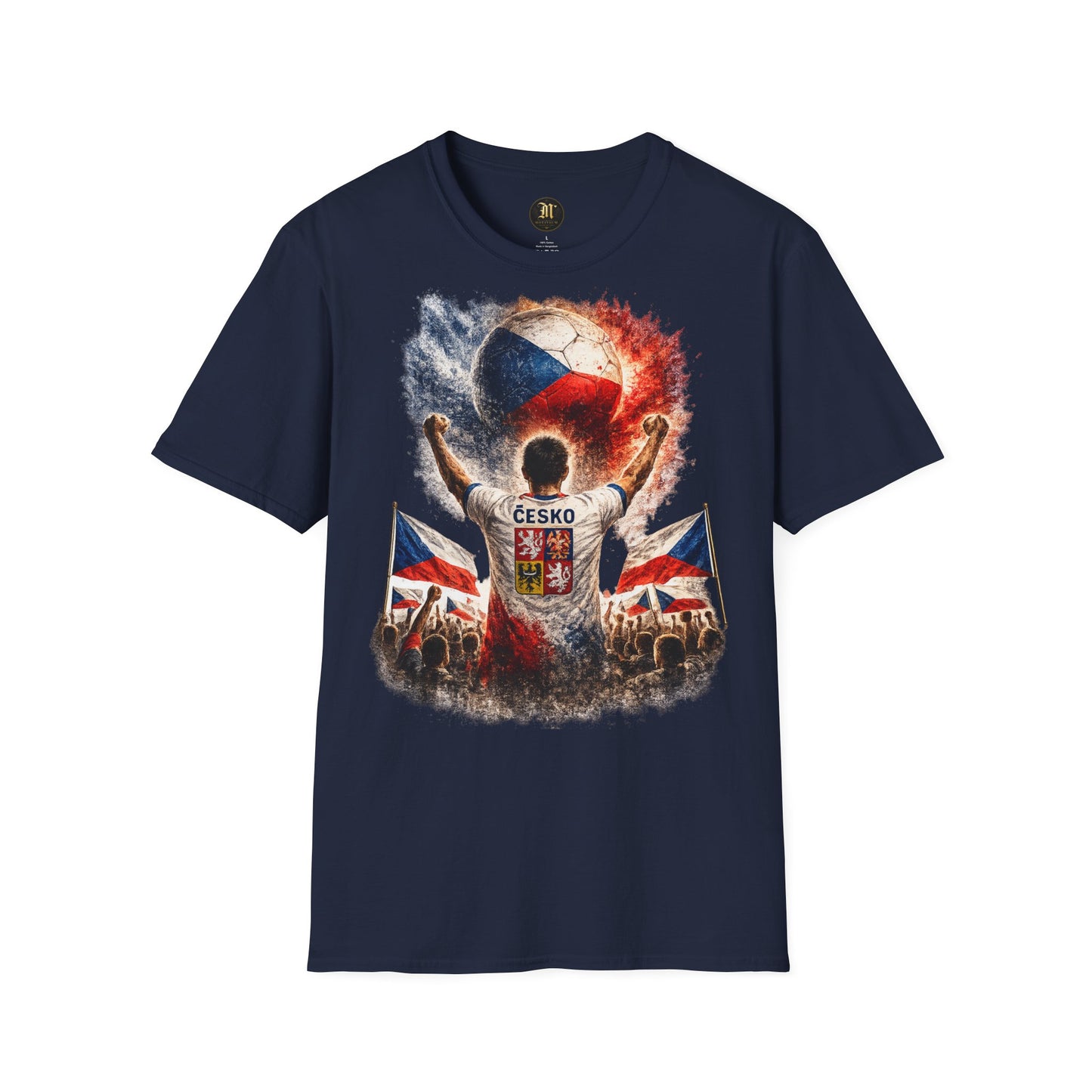 Tschechien Fußball Fan T-Shirt | Tschechien Supporter Shirt | Czech Republic Fan Design | Fußball Fanartikel | Geschenk für Tschechien Fans
