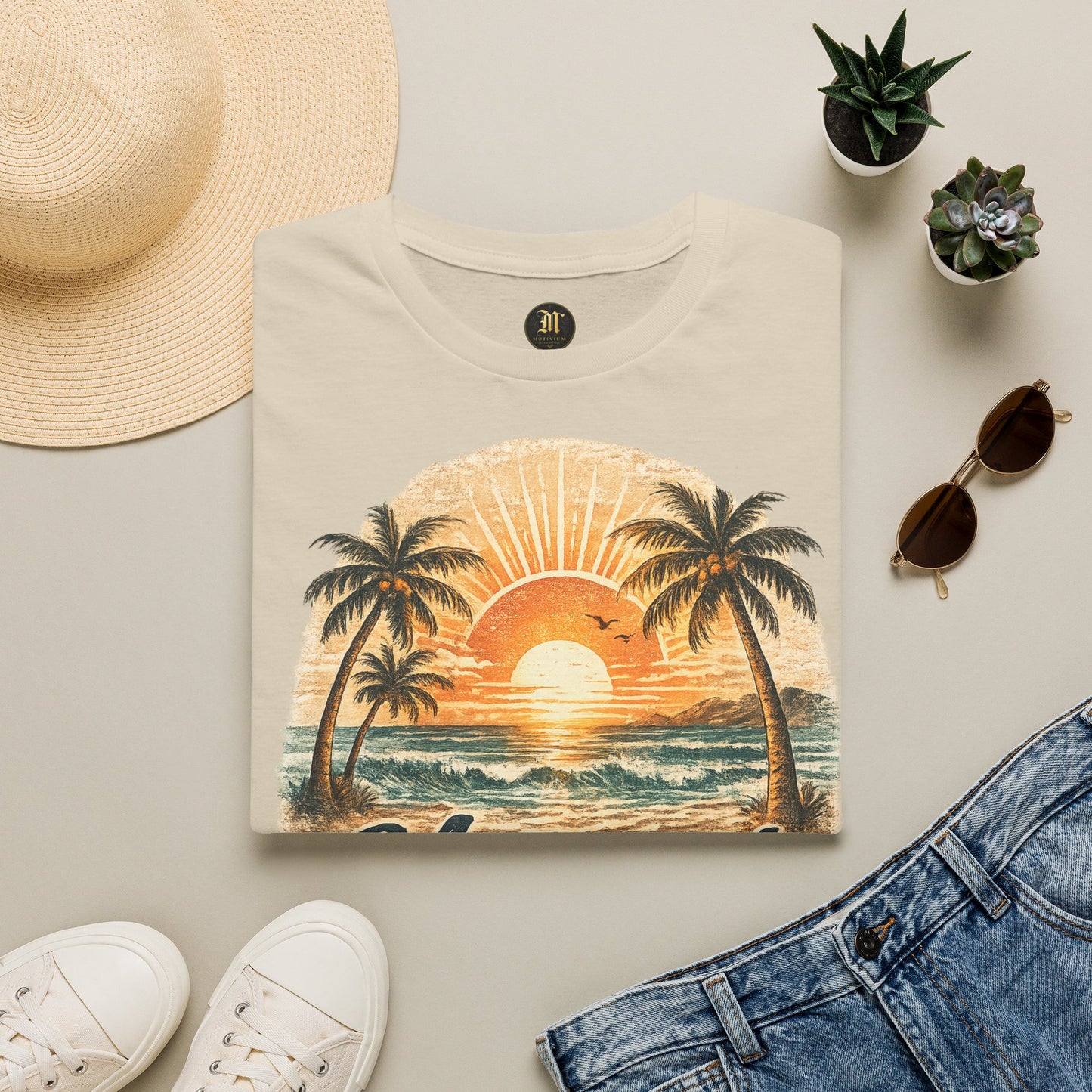 Meerzeit T-Shirt – Salz auf der Haut, Wind im Haar | Vintage Strand Shirt | Sommer Urlaub Meer Geschenk