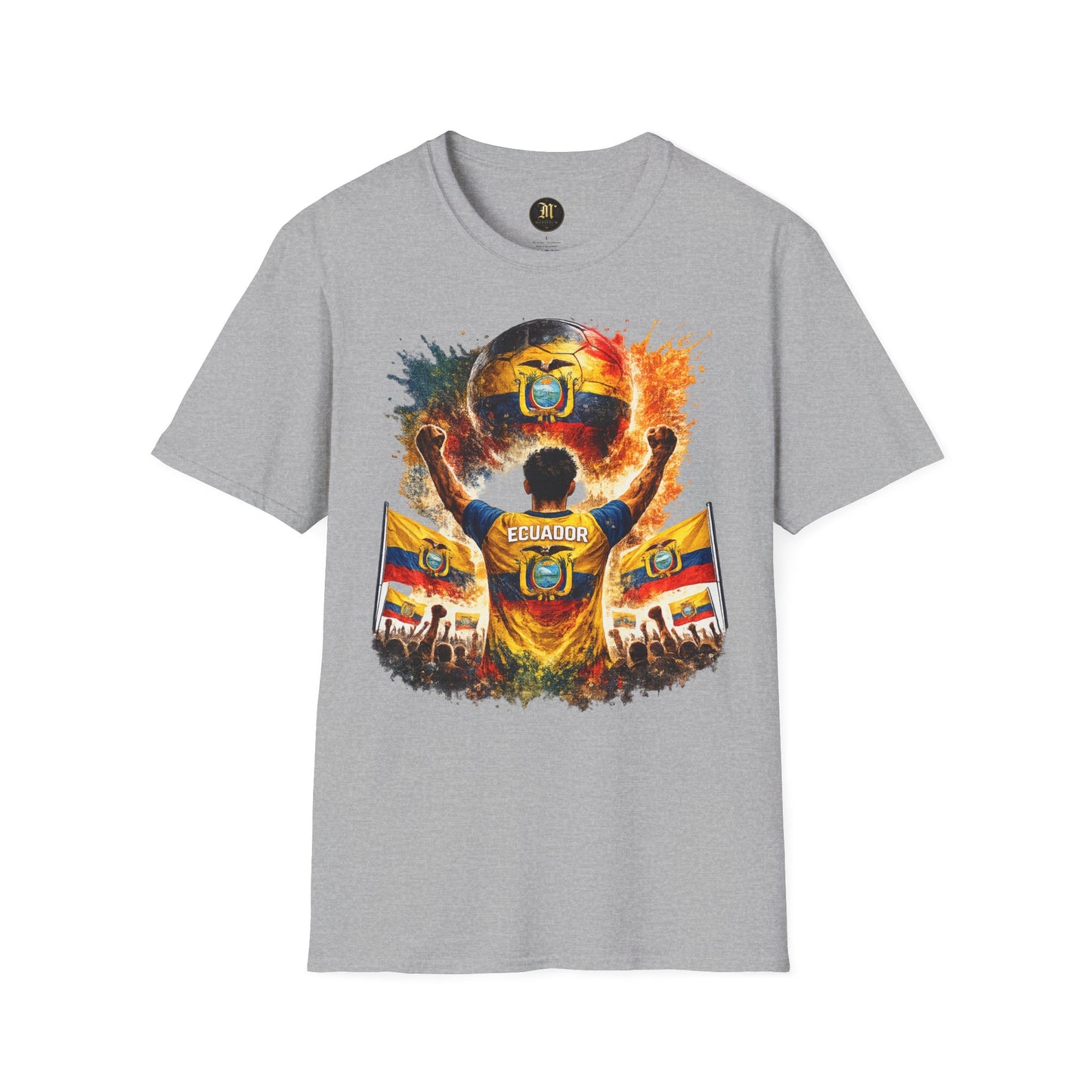 Ecuador Fußball Fan T-Shirt – Ecuador Flagge Supporter Design | Fußball Fanartikel | Geschenk für Fußballfans