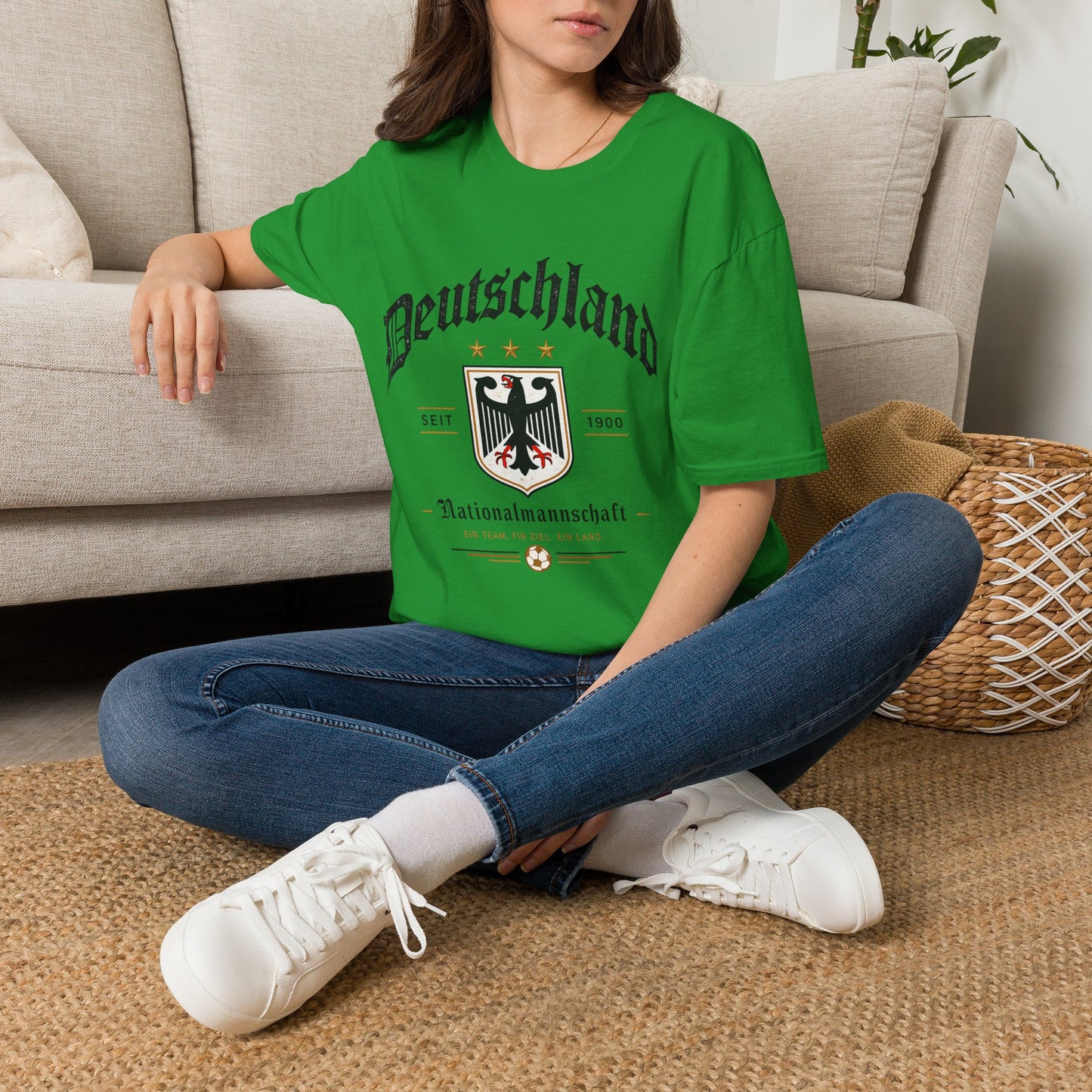 Deutschland Fußball Fan T-Shirt | Nationalmannschaft Vintage Shirt | Public Viewing Geschenk