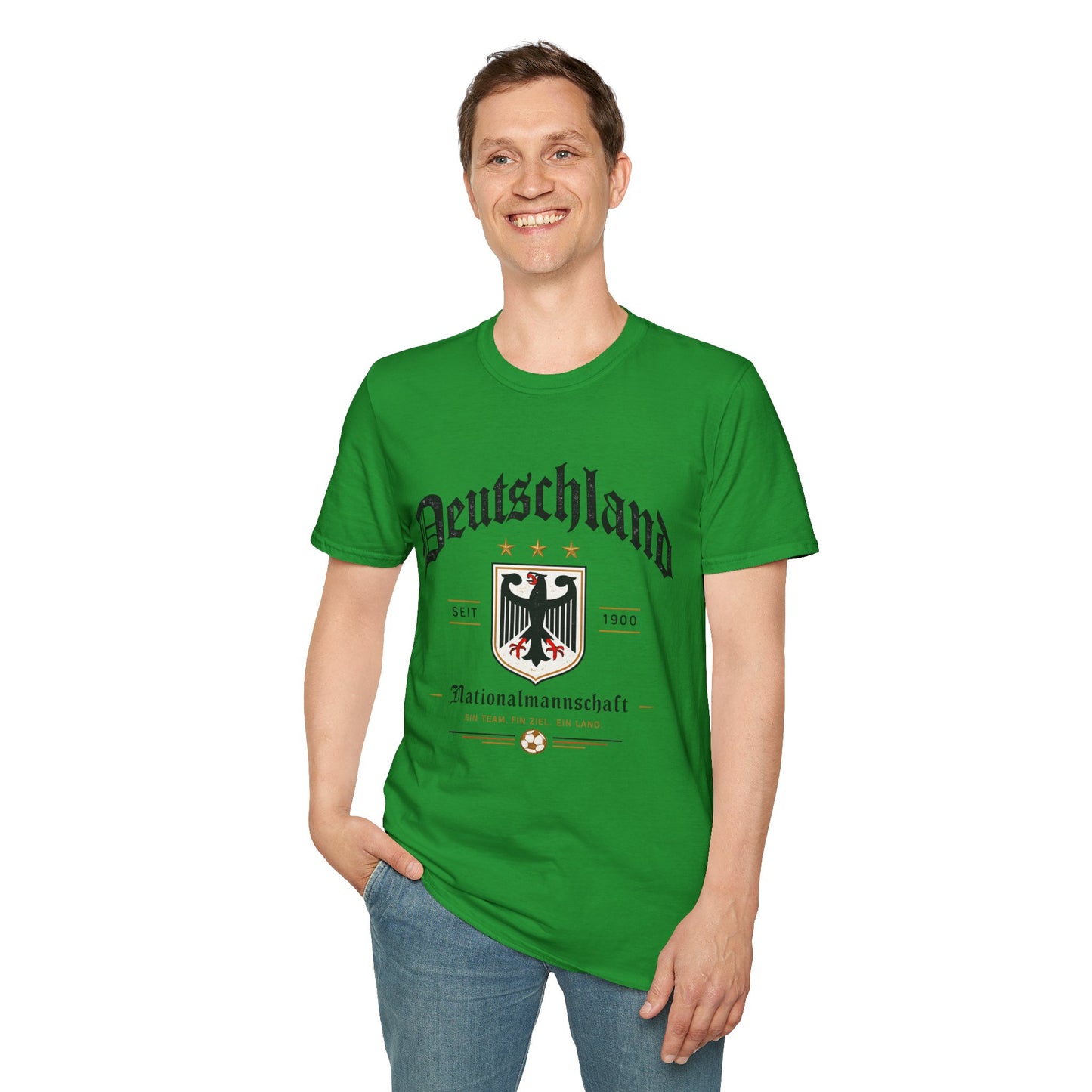 Deutschland Fußball Fan T-Shirt | Nationalmannschaft Vintage Shirt | Public Viewing Geschenk