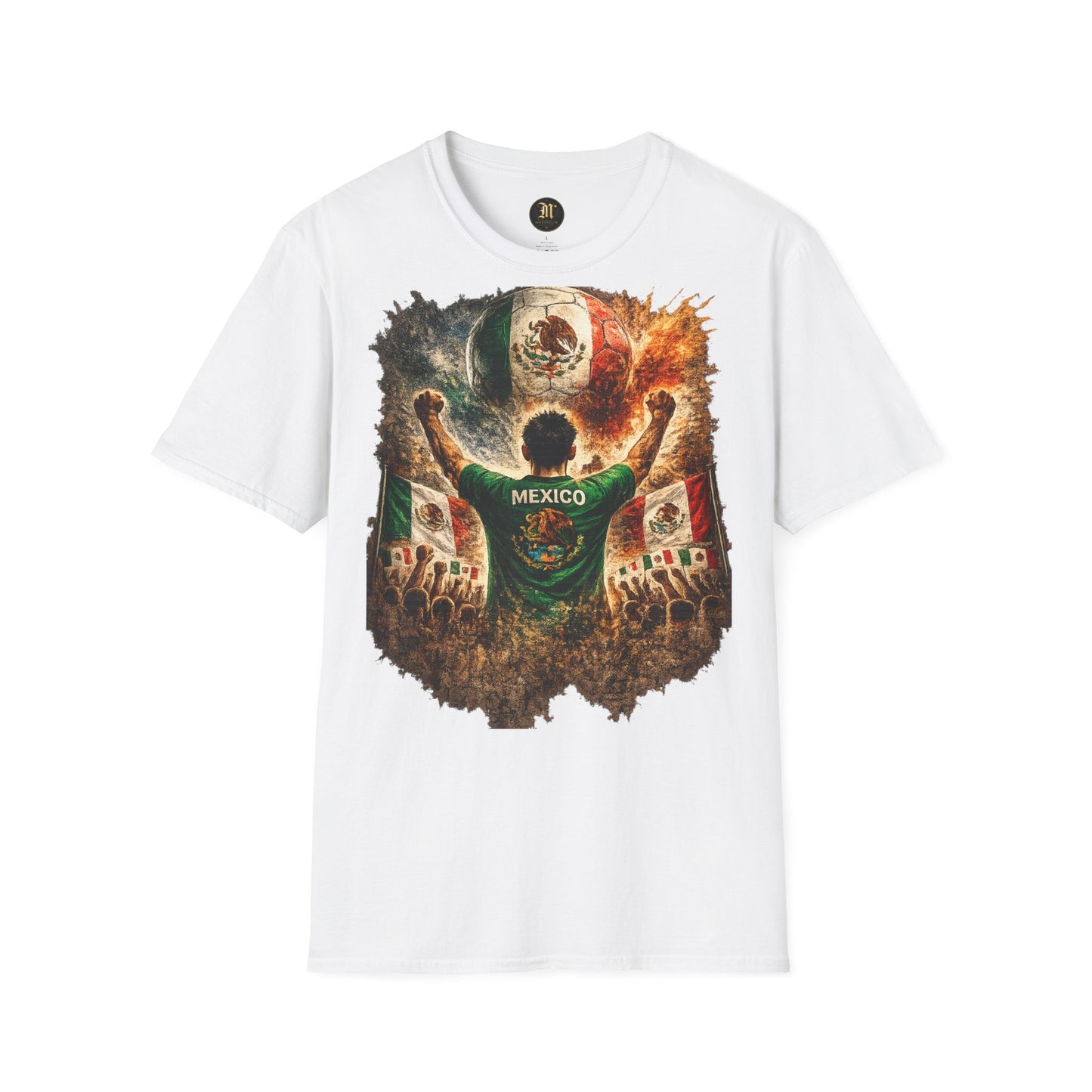 Mexiko Fußball Fan T-Shirt | Mexiko Supporter Shirt | Mexico Fan Design | Fußball Fanartikel | Geschenk für Mexiko Fans