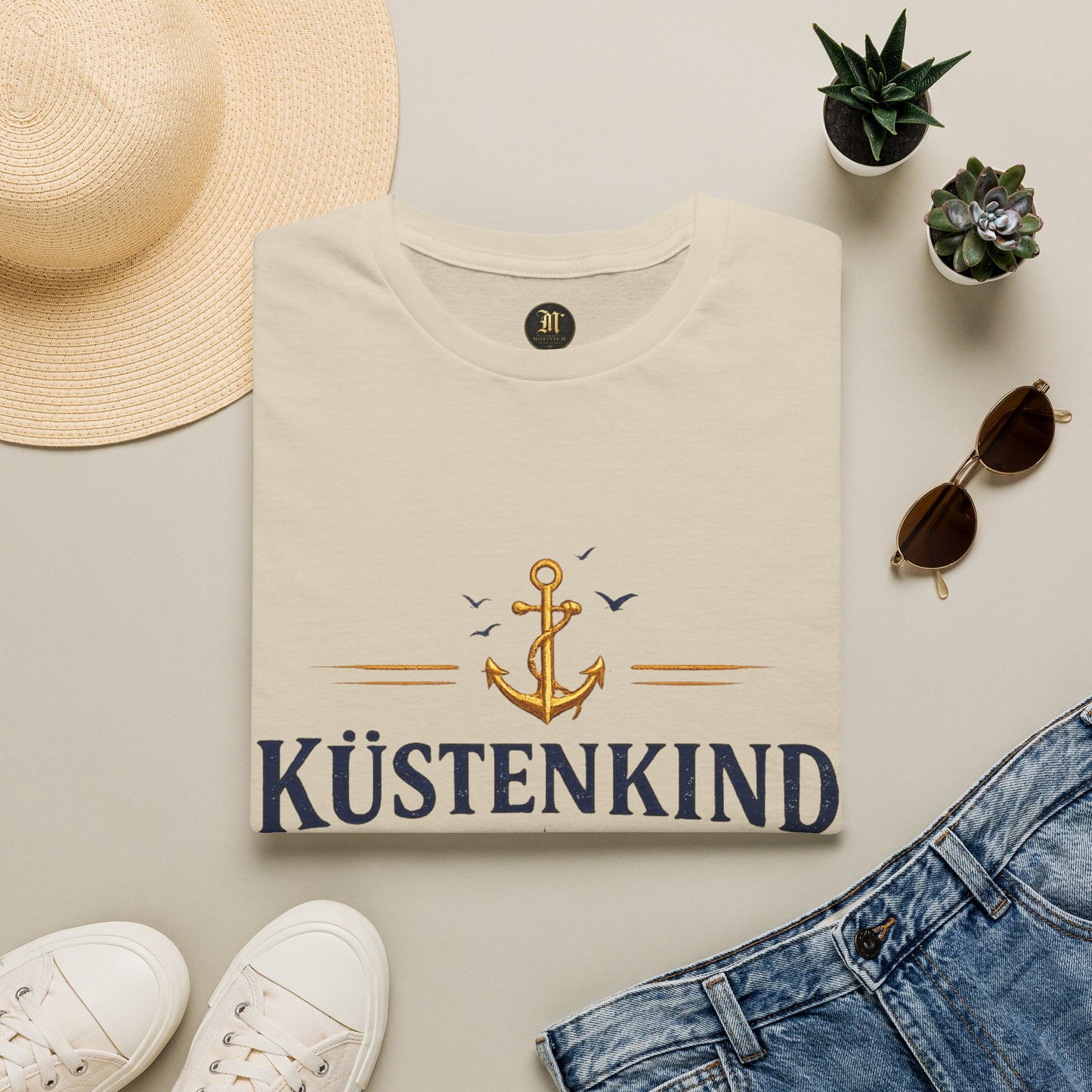Küstenkind T-Shirt – Nordisch Wild Frei | Maritimes Küsten Design | Nordsee Ostsee Strandshirt Unisex