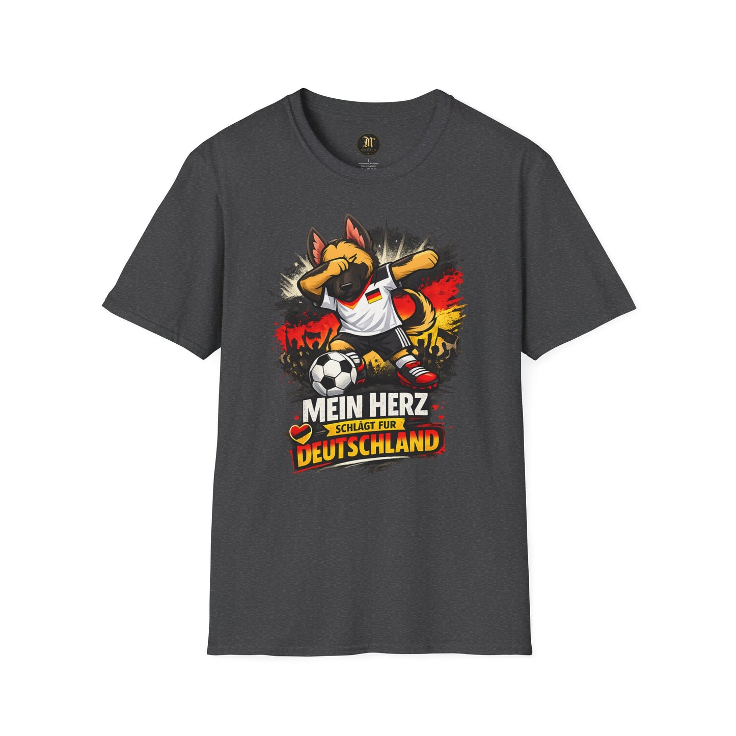 Deutschland Fußball Fan Hund T-Shirt – Schäferhund im Deutschland Trikot | Motivium