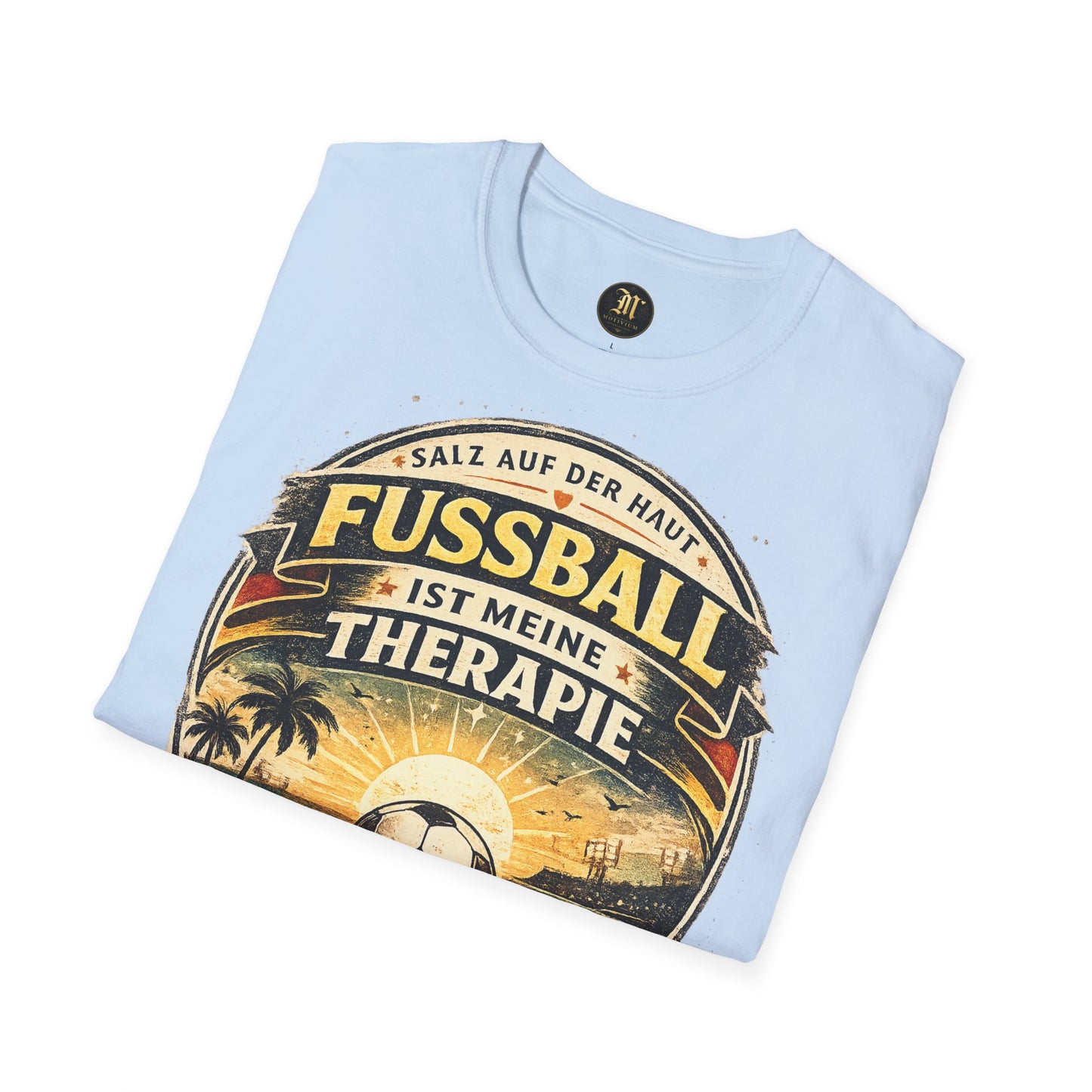 Fußball ist meine Therapie Shirt | Vintage Fußball Sommer Beach Lifestyle T-Shirt