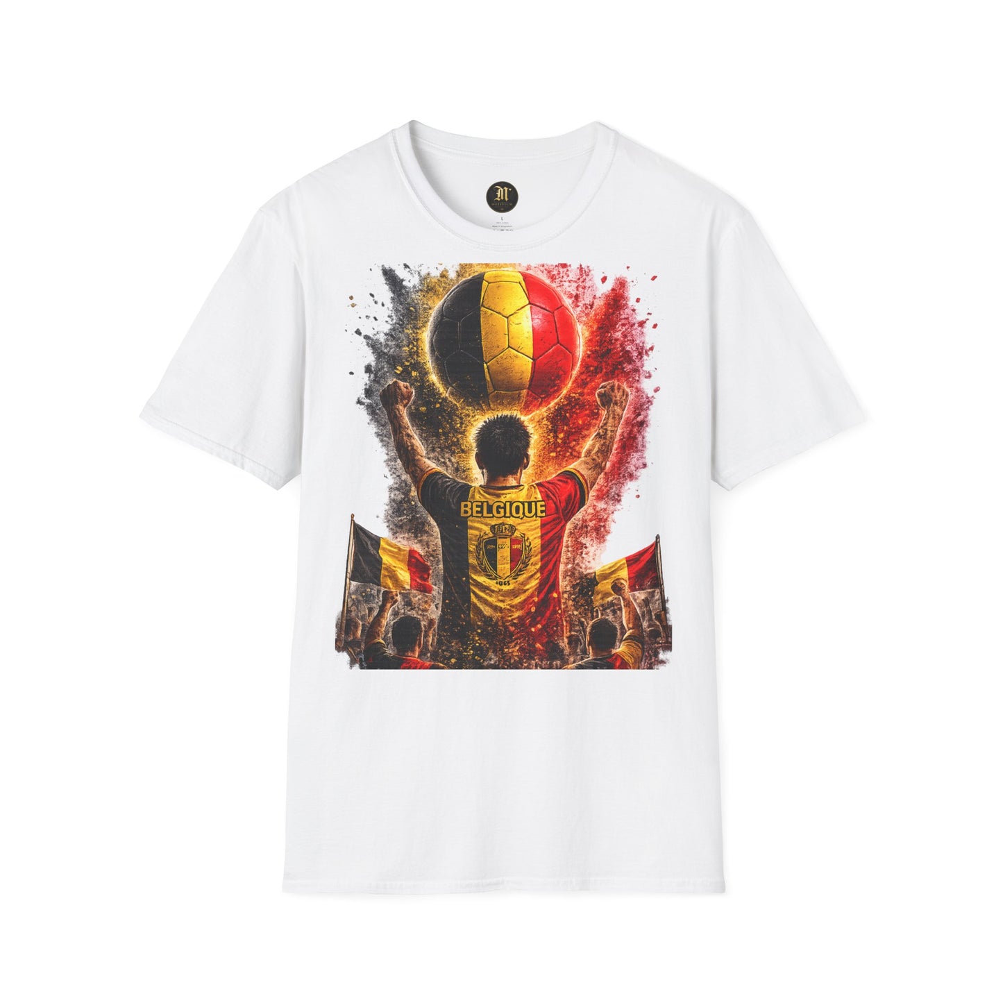 Belgien Fußball Fan T-Shirt | Belgien Supporter Shirt | Belgium Fan Design | Fußball Fanartikel | Geschenk für Belgien Fans