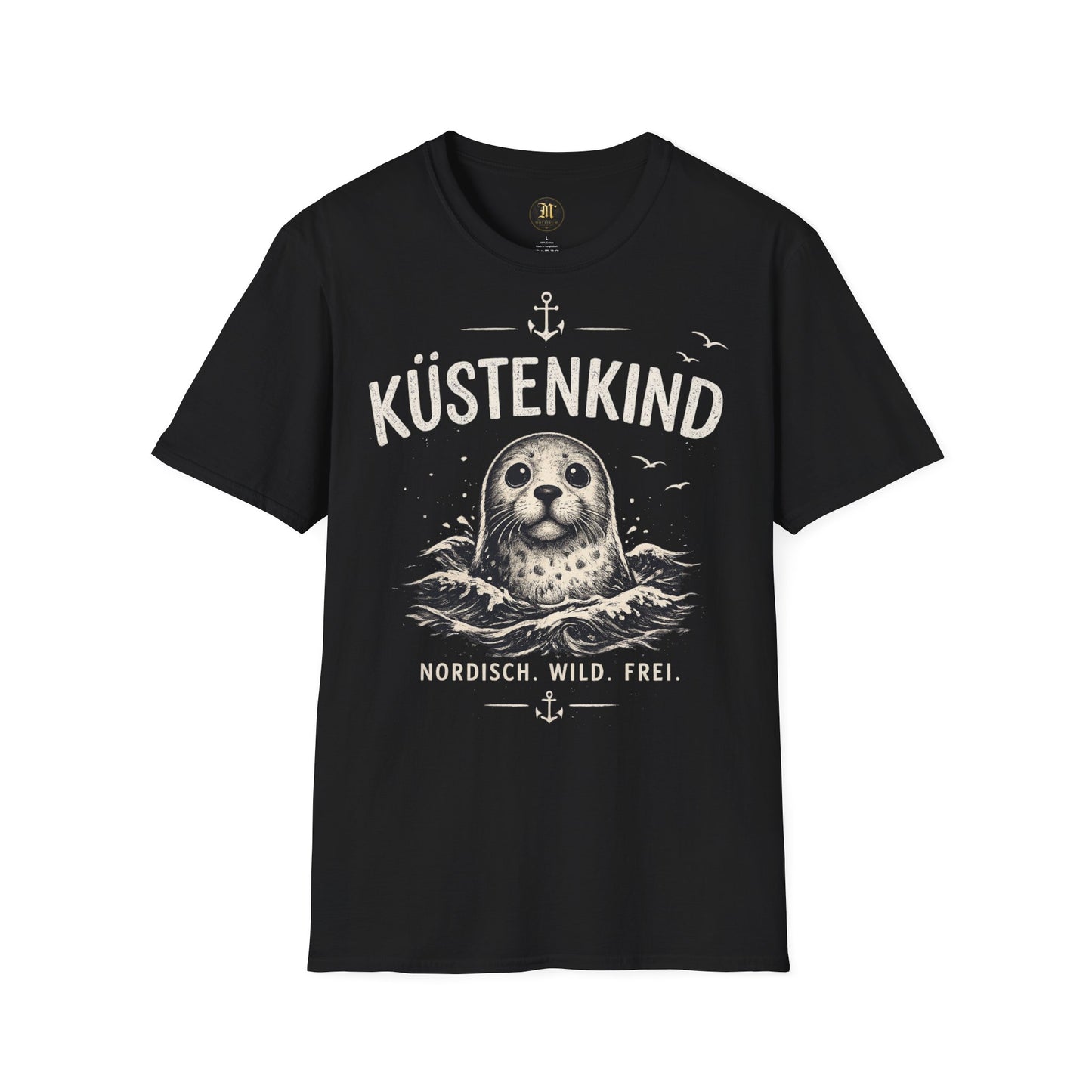 Küstenkind Robbe T-Shirt – Nordisch Wild Frei | Maritime Küstenliebe | Seal Ocean Beach Shirt | Nordsee Ostsee Geschenk
