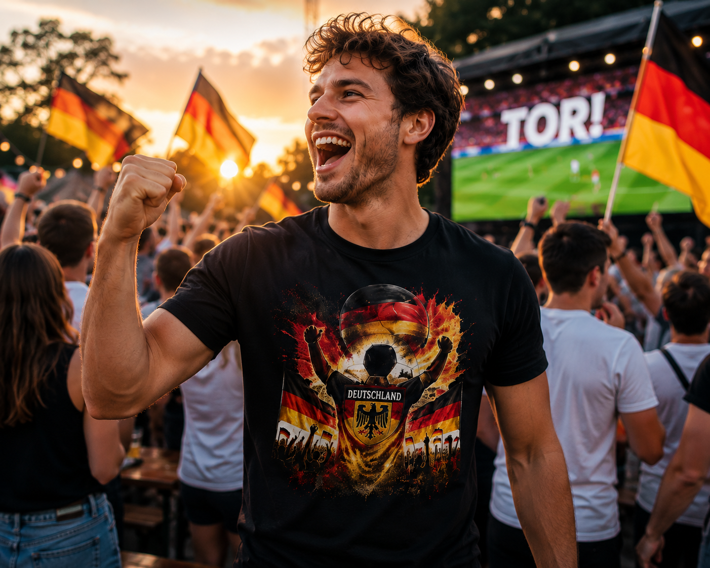 Deutschland Fan Shirt 2026 | German Football Supporter T-Shirt | Fußball Fan Geschenk
