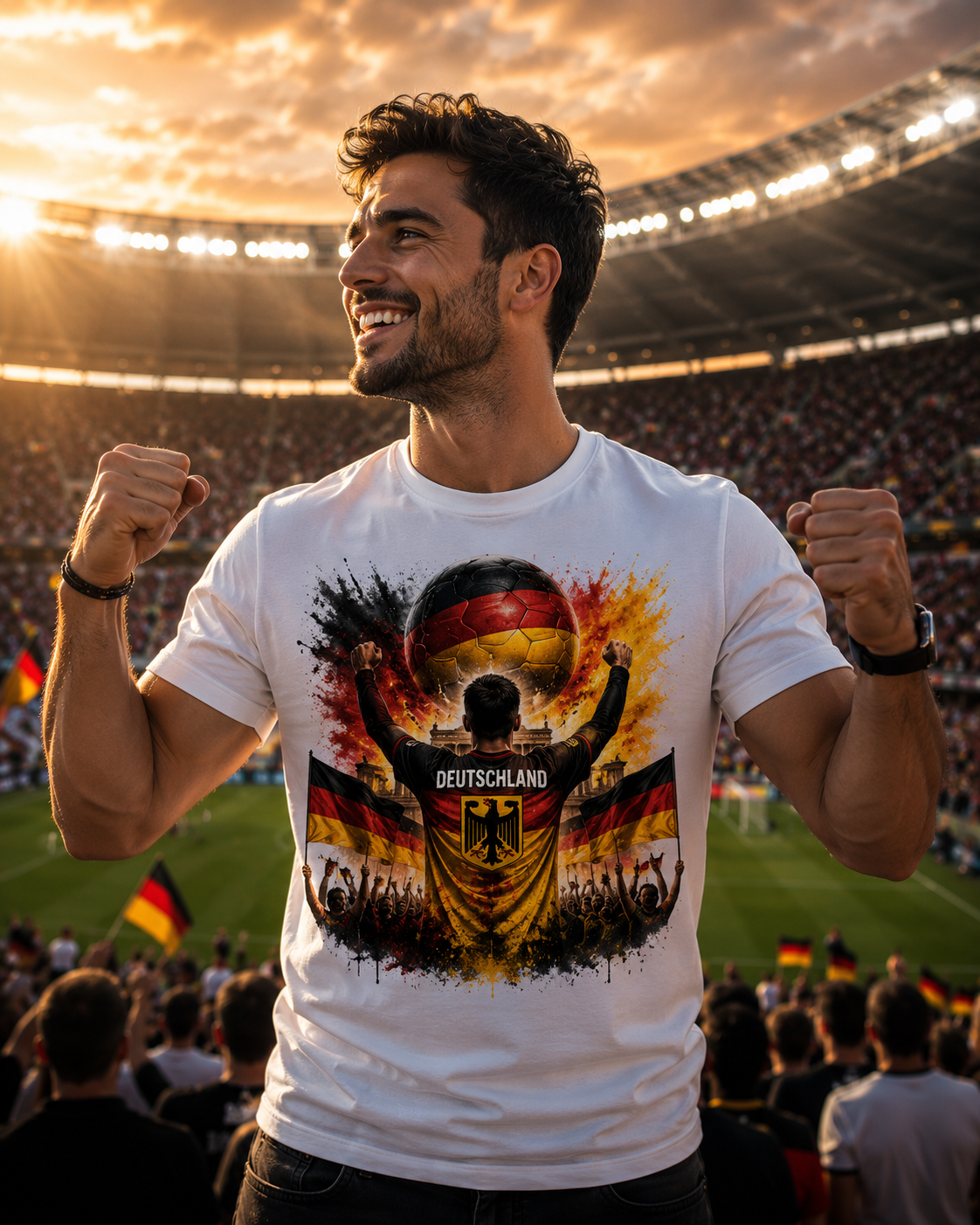 Deutschland Fan Shirt 2026 | German Football Supporter T-Shirt | Fußball Fan Geschenk